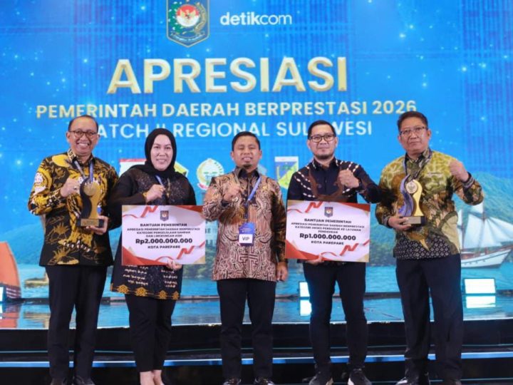 Pemkot Parepare Raih Terbaik I Pengelolaan Sampah dan Lingkungan Asri