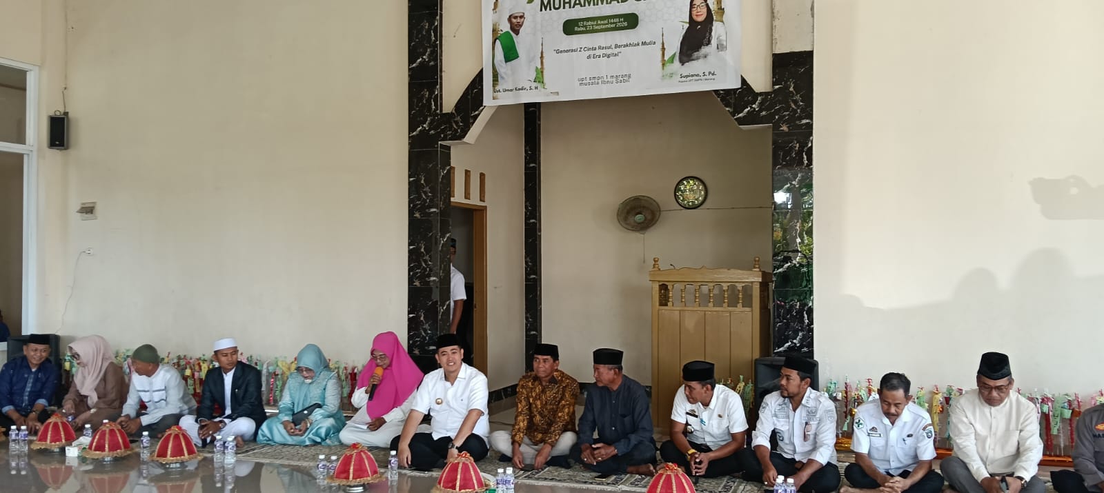 SMPN 1 Ma’rang Gelar Peringatan Maulid Nabi Besar Muhammad SAW yang Dihadiri Bupati Pangkep