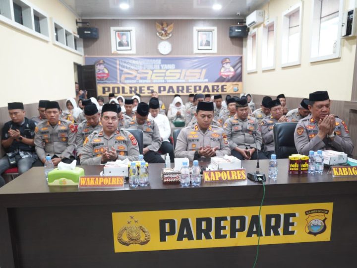 Lewat Ngaji Kebangsaan Virtual, Polres Parepare Perkuat Integritas dan Semangat Pengabdian