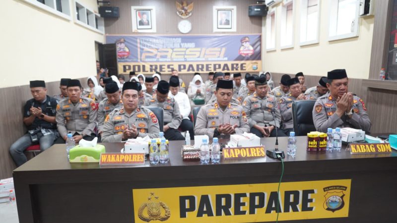 Lewat Ngaji Kebangsaan Virtual, Polres Parepare Perkuat Integritas dan Semangat Pengabdian