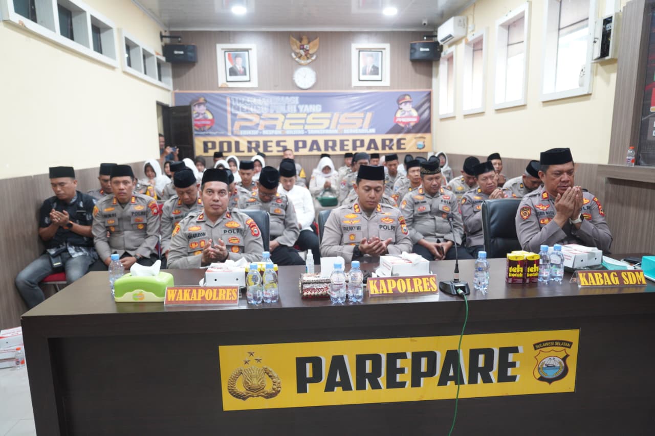 Lewat Ngaji Kebangsaan Virtual, Polres Parepare Perkuat Integritas dan Semangat Pengabdian