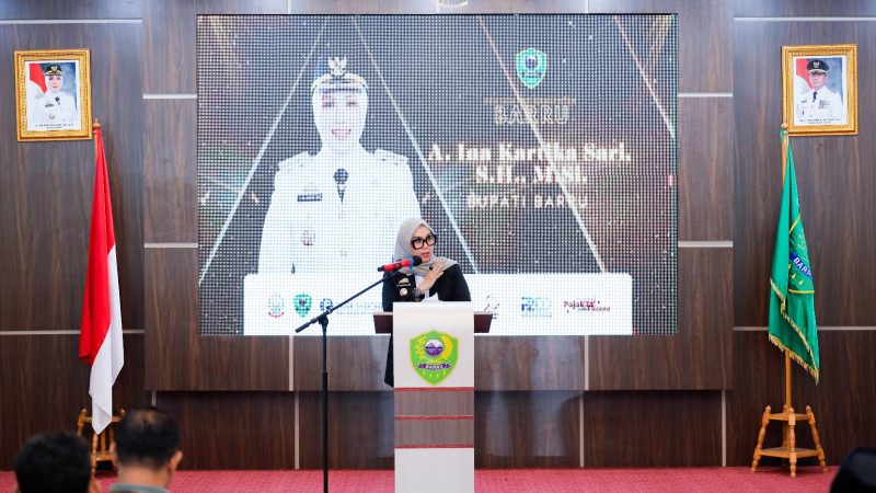 Realisasi PBB-P2 Baru 12,75 Persen, Bupati Barru Tekankan Peran Camat dan Kepala Desa