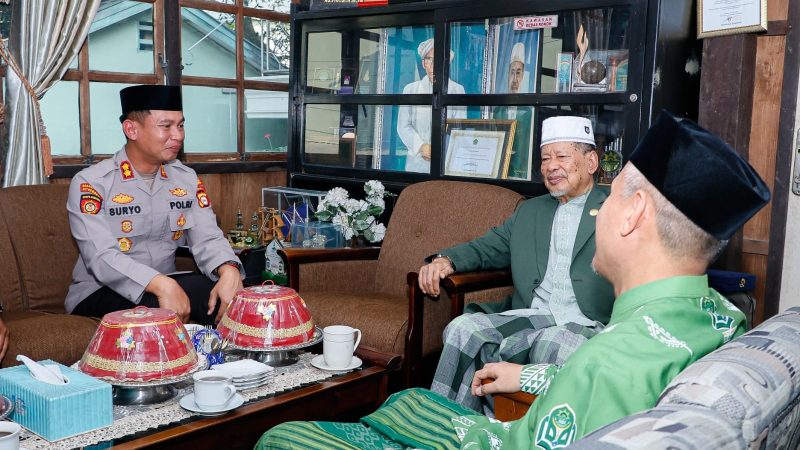 Kapolres Baru Sowan DDI Mangkoso, Sepakat Jaga Kamtibmas Barru