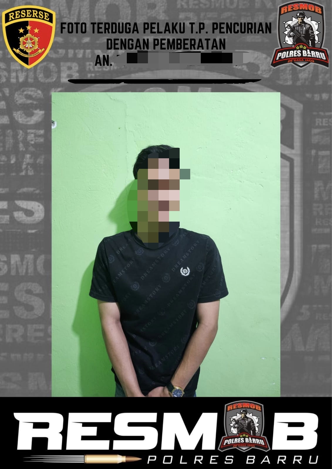 Resmob Polres Barru Ringkus Pencuri di Swiss Mart