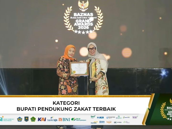 Andi Ina Kartika Sari Sabet GRAND AWARDS 2026 Kategori Bupati Pendukung Zakat Terbaik