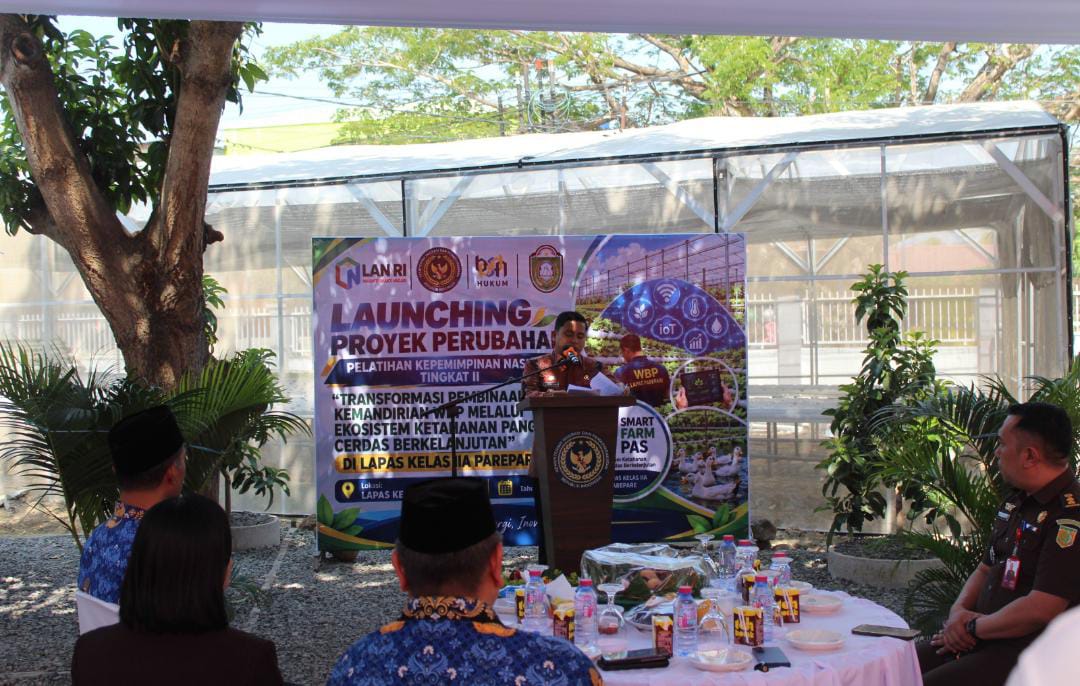 Kakanwil Ditjenpas Sulsel Resmikan Proyek Perubahan Kalapas Parepare, Hadirkan Inovasi Ketahanan Pangan Berbasis Smart Farming