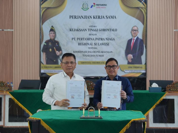 Pertamina Sulawesi dan Kejati Gorontalo Perkuat Sinergi melalui Penandatanganan Perjanjian Kerjasama