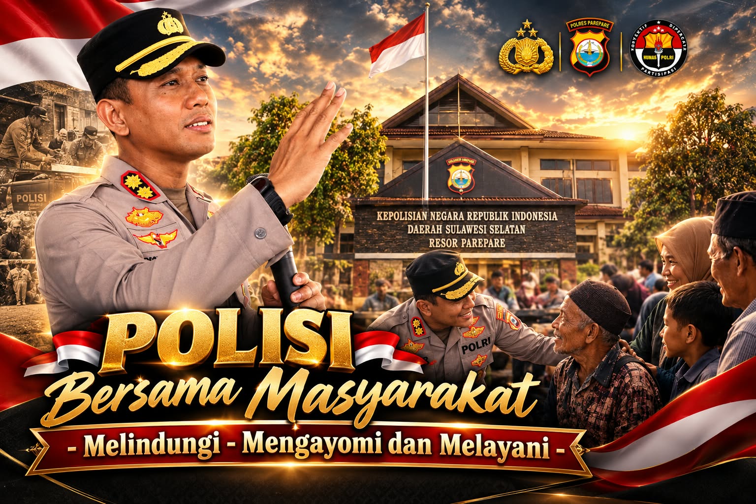 Wujudkan Arah Baru Kebijakan Polri, Polres Parepare Masifkan Program “Polisi Bersama Masyarakat