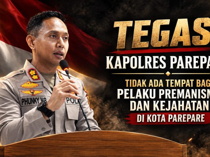 Kapolres Parepare: Tidak Ada Tempat bagi Pelaku Premanisme dan Kejahatan