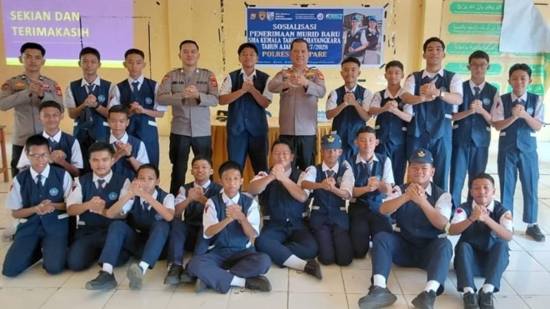 Polres Parepare Ajak Siswa Berprestasi Parepare Daftar SMA Kemala Taruna Bhayangkara