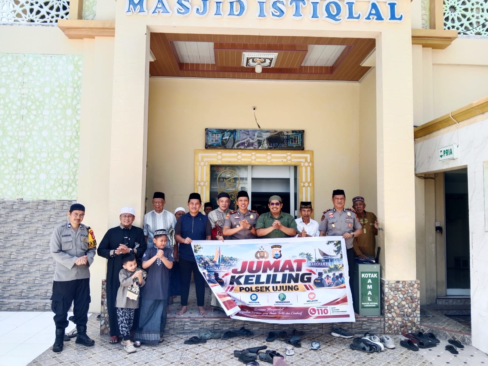 Safari Jumat Keliling di Masjid Istiqlal, Kapolsek Ujung Ajak Bersama Cegah Narkotika di Kalangan Remaja