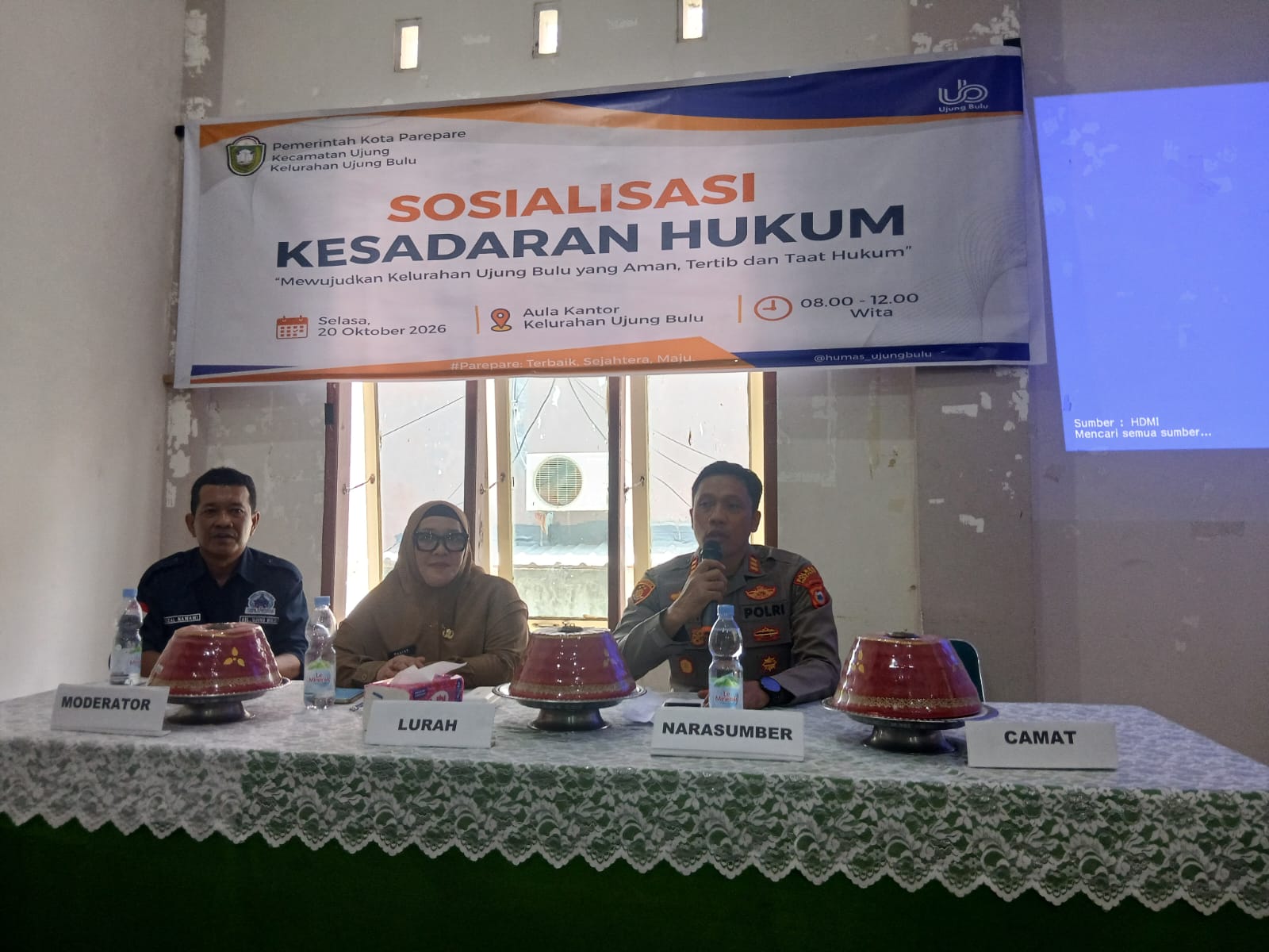 Kapolsek Ujung Pembawa Materi di Sosialisasi Kesadaran Hukum, Dukung Terwujudnya Masyarakat Sadar Hukum