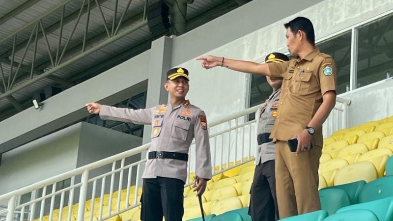 Jelang PSM Vs Persebaya, Kapolres Parepare Cek Kesiapan Stadion BJ Habibie