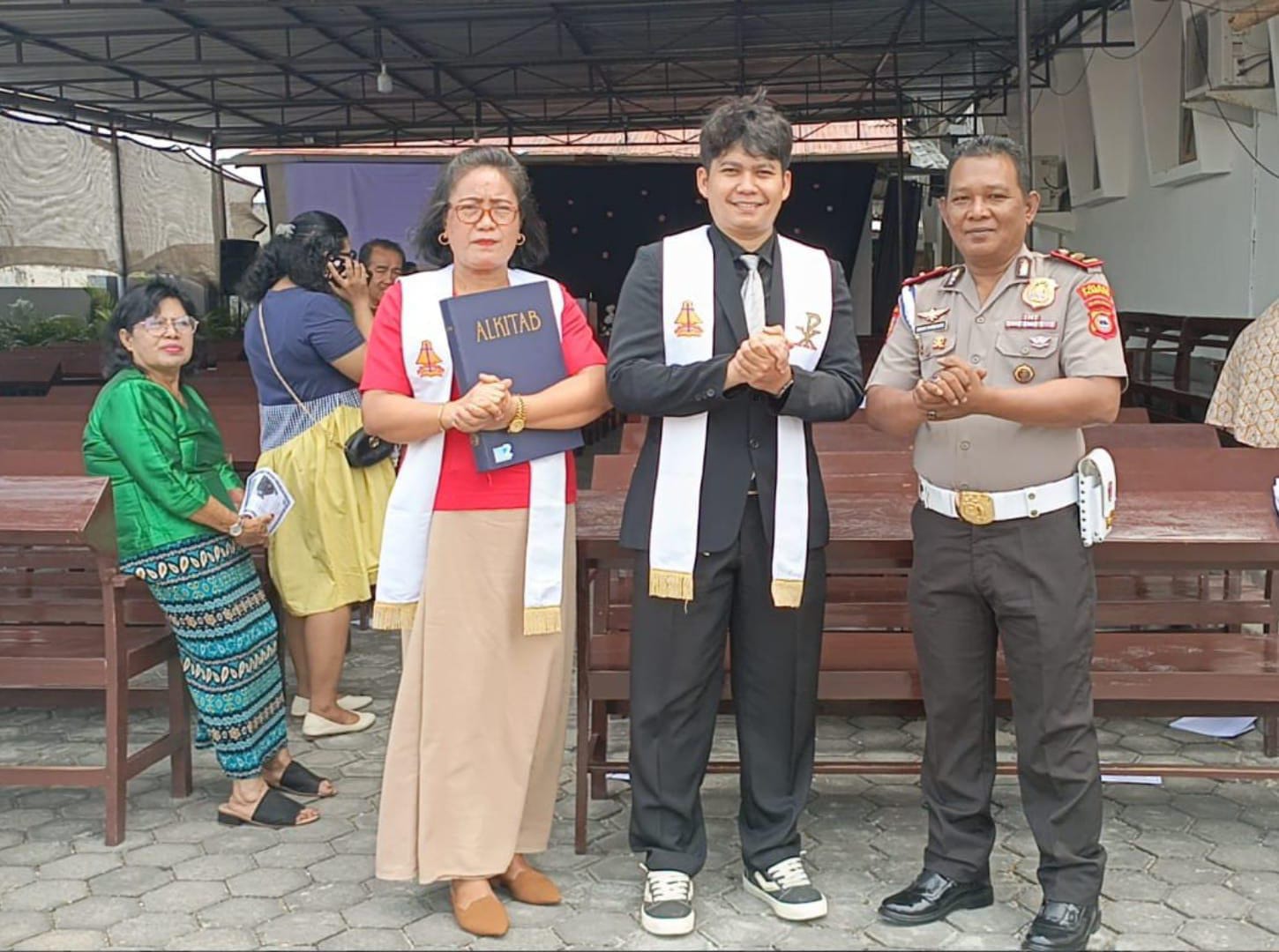 Minggu Kasih di Gereja Toraja Parepare, Polsek Ujung Ajak Jemaat Jaga Kamtibmas
