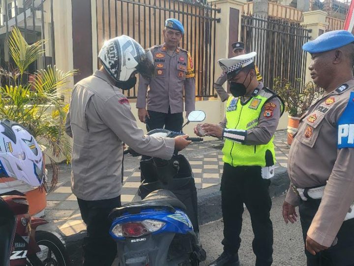 Operasi Patuh Pallawa 2026, Propam Polres Parepare Periksa Kendaraan Polisi