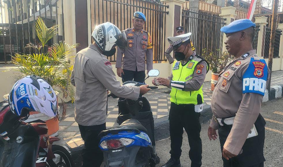 Operasi Patuh Pallawa 2026, Propam Polres Parepare Periksa Kendaraan Polisi