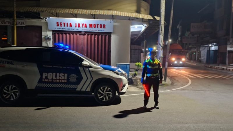 Balap Liar Ganggu Istirahat Warga Parepare, Sat Lantas Turun Patroli Dini Hari
