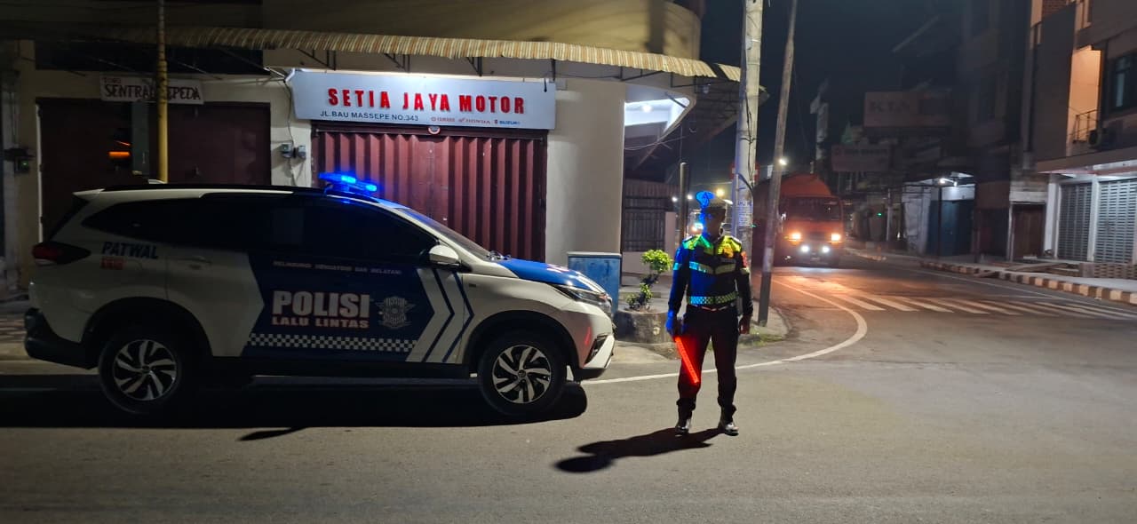Balap Liar Ganggu Istirahat Warga Parepare, Sat Lantas Turun Patroli Dini Hari