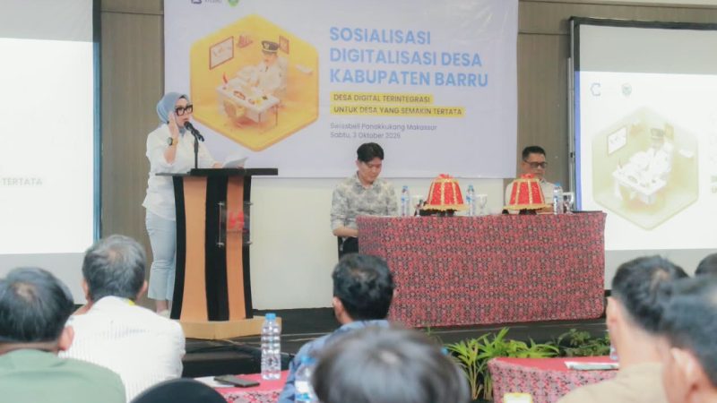 Bupati Barru Andi Ina Tekankan Pentingnya Data Akurat Lewat Digitalisasi Pemerintahan Desa di Barru