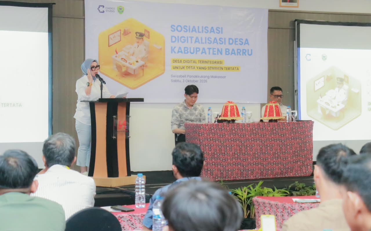 Bupati Barru Andi Ina Tekankan Pentingnya Data Akurat Lewat Digitalisasi Pemerintahan Desa di Barru