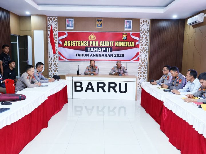 Polres Barru Gelar Asistensi Pra Audit Kinerja Tahap II 2026, Perkuat Akuntabilitas Pelaksanaan dan Pengendalian