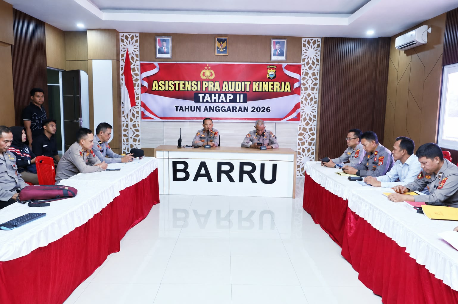 Polres Barru Gelar Asistensi Pra Audit Kinerja Tahap II 2026, Perkuat Akuntabilitas Pelaksanaan dan Pengendalian